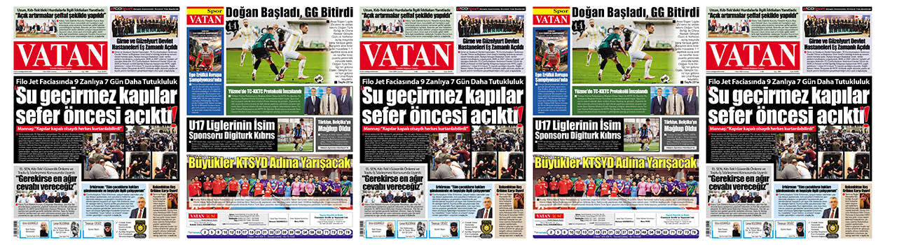 VATAN Manşet - 3 Ekim 2026