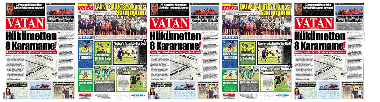 VATAN Manşet - 4 Ekim 2026
