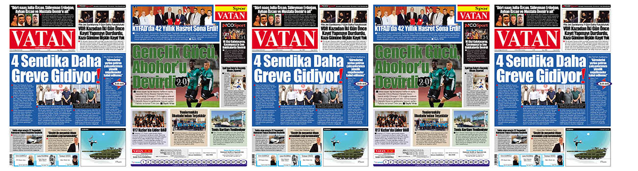 VATAN Manşet - 10 Ekim 2026