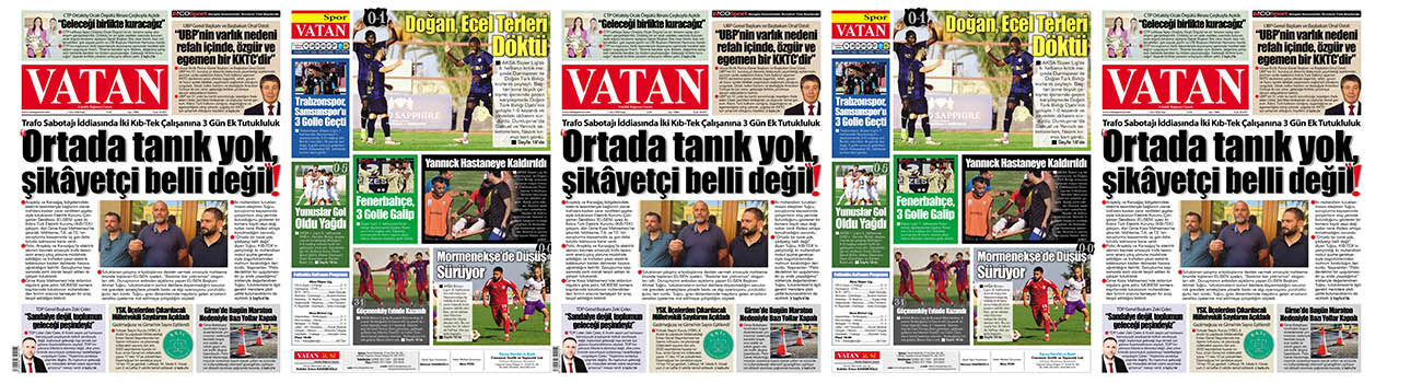 VATAN Manşet - 11 Ekim 2026