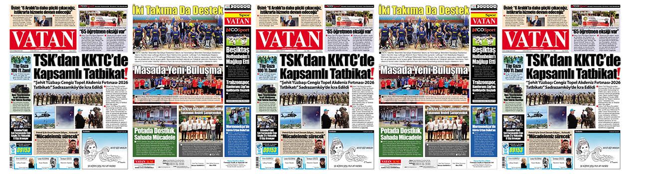 VATAN Manşet - 16 Ekim 2026