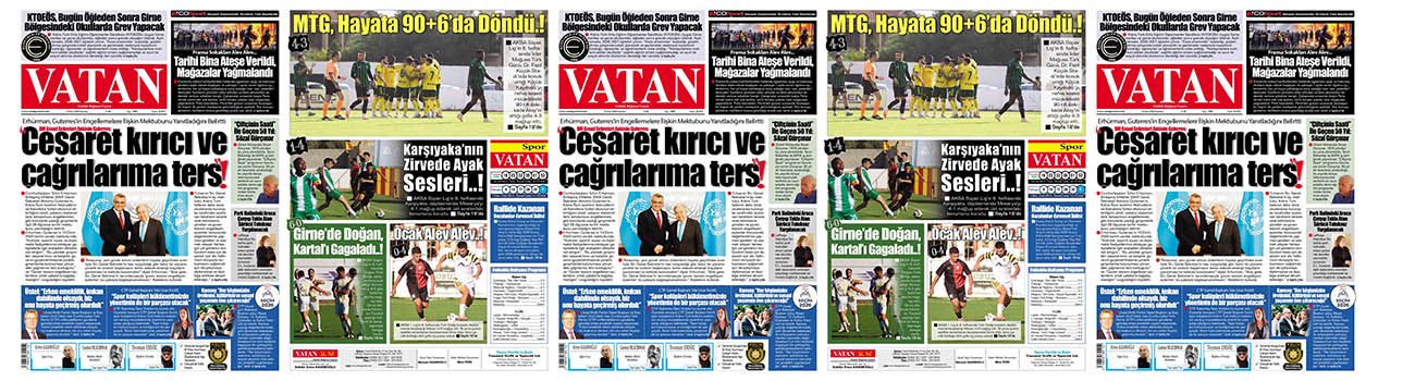 VATAN Manşet - 19 Ekim 2026