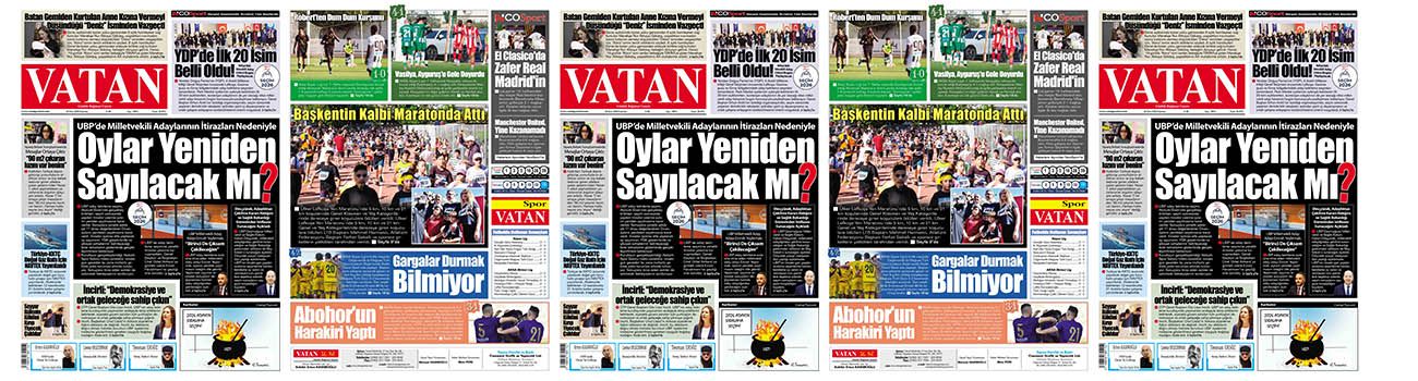 VATAN Manşet - 26 Ekim 2026