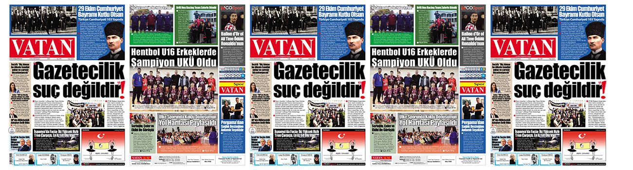 VATAN Manşet - 29 Ekim 2026