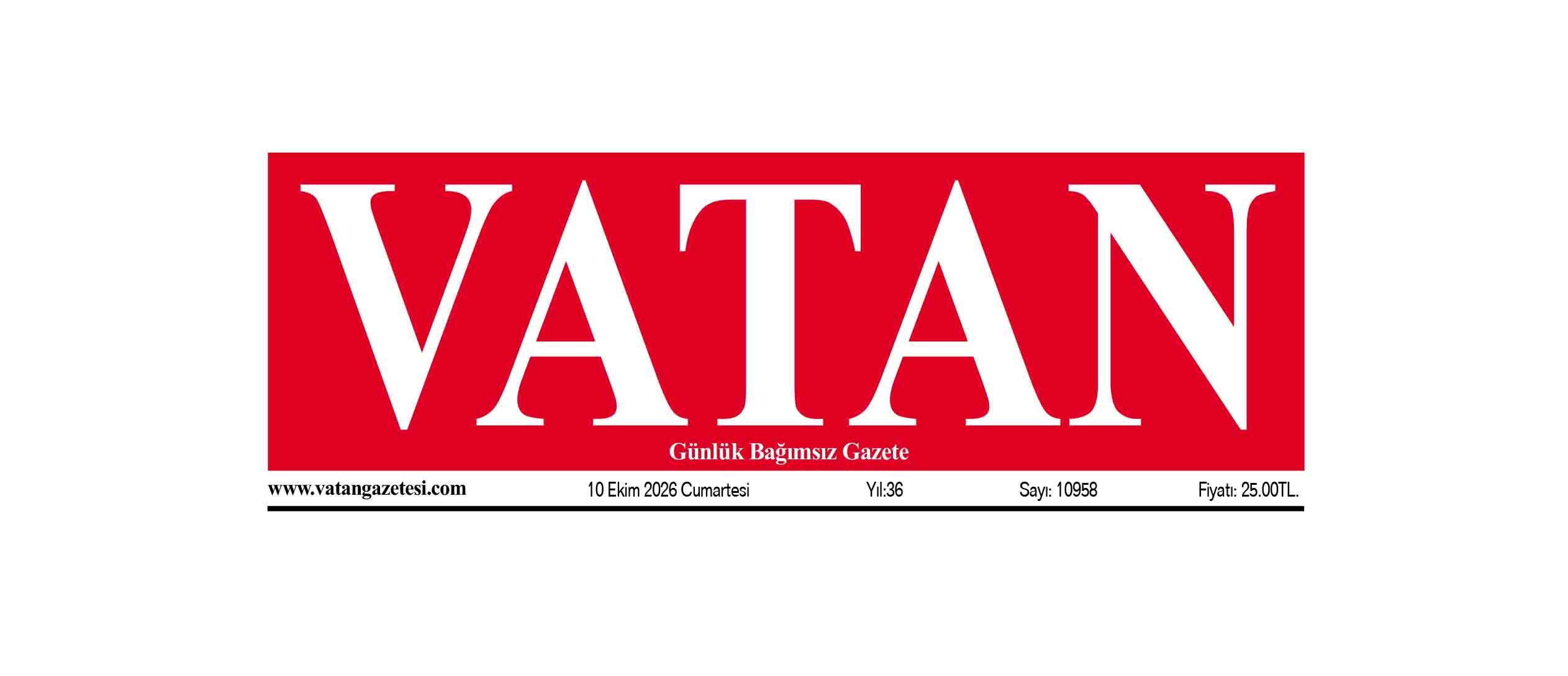 VATAN Manşet - 10 Ekim 2026