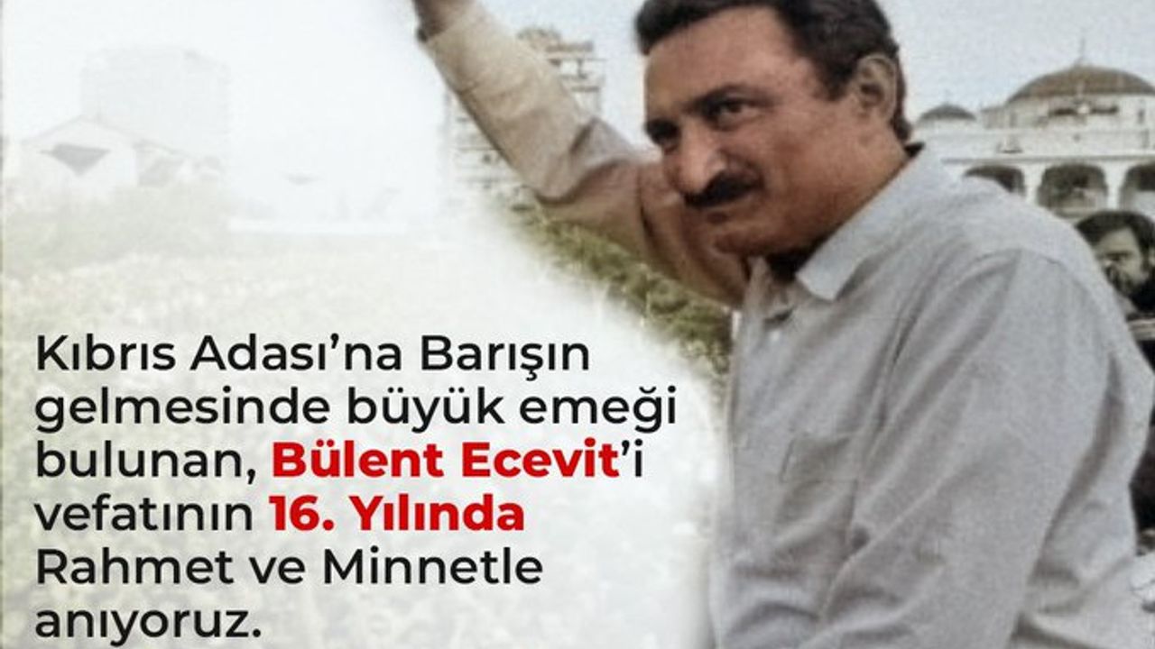 Cumhurbaşkanı Tatar Ecevit’i andı