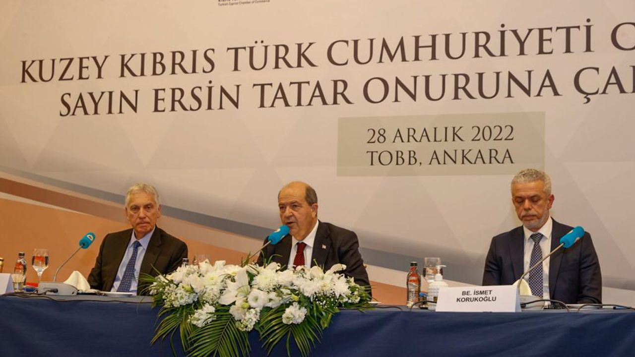 Cumhurbaşkanı Tatar Ankara’da… Tatar TOBB’da çalışma yemeğine katıldı