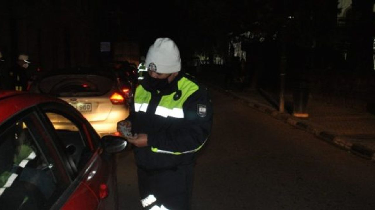 Girne’deki denetimde 96 sürücü rapor edildi, 15 araç trafikten menedildi
