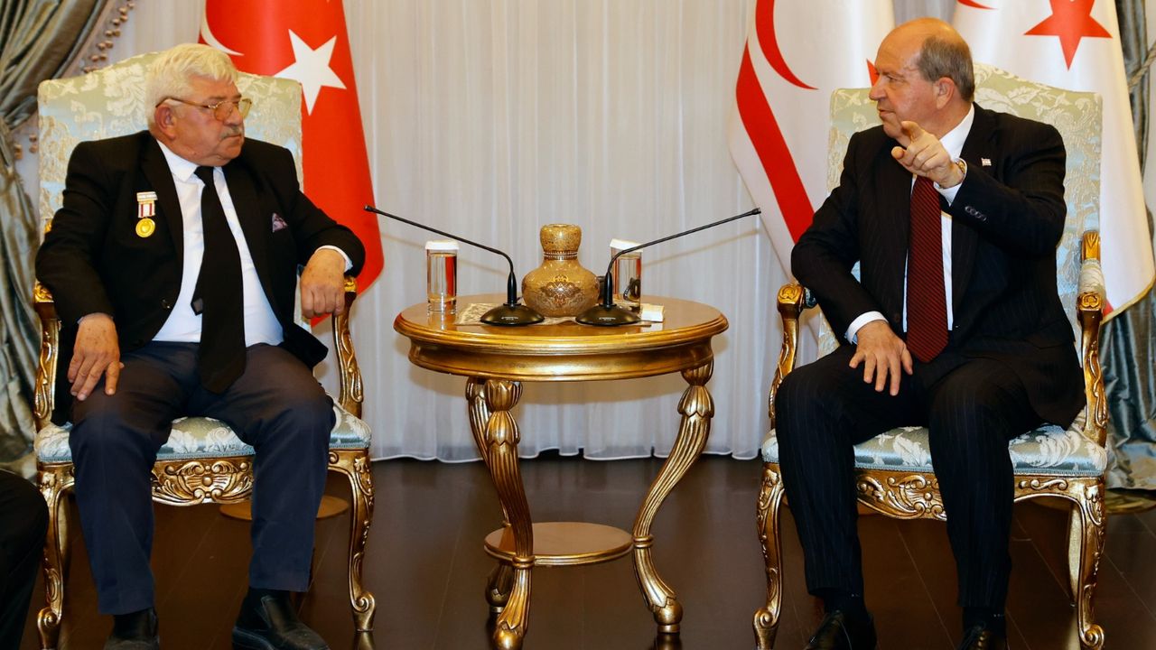 Cumhurbaşkanı Ersin Tatar, TBK Gaziler Derneği’ni heyetini kabul etti