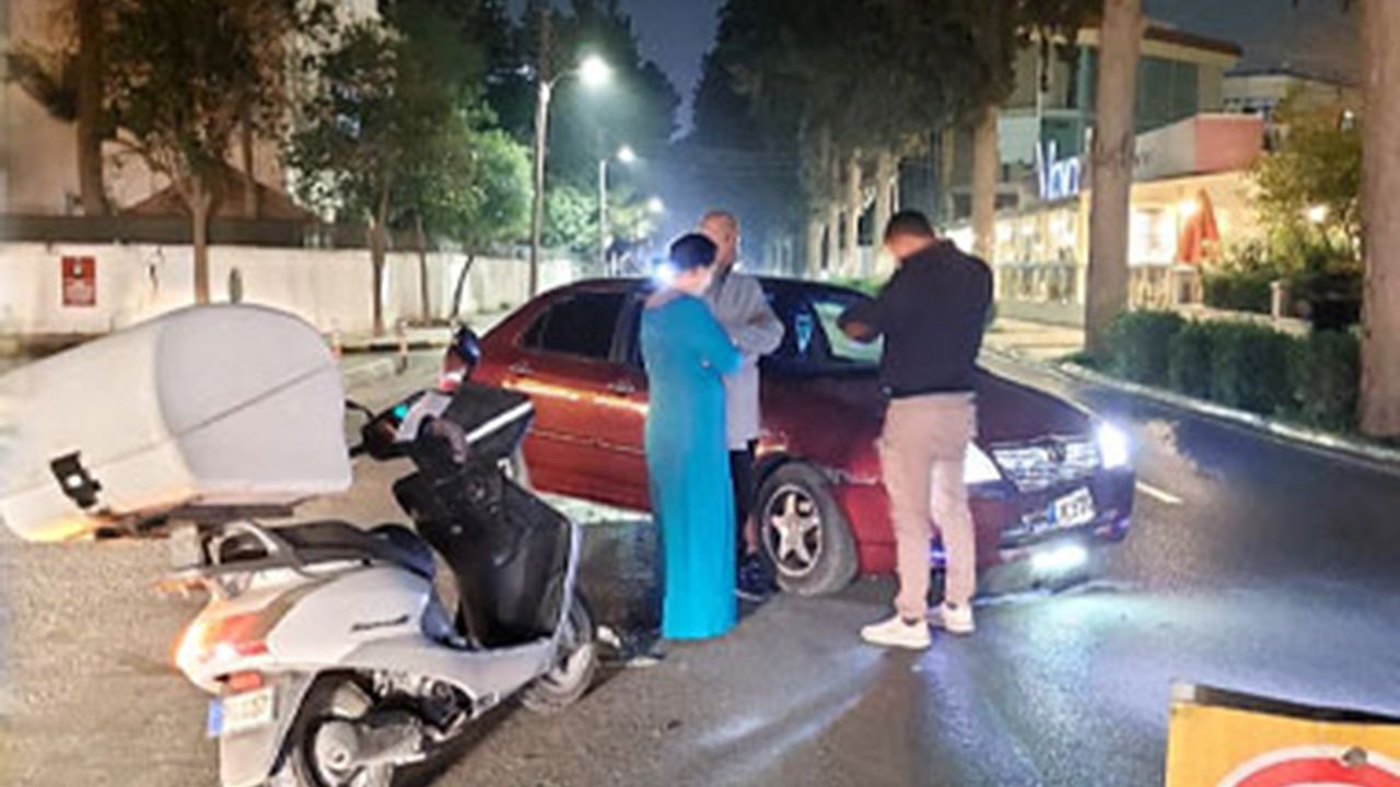 Lefkoşa’daki kazada 22 yaşındaki motosikletli Muhammad Ali yaralandı