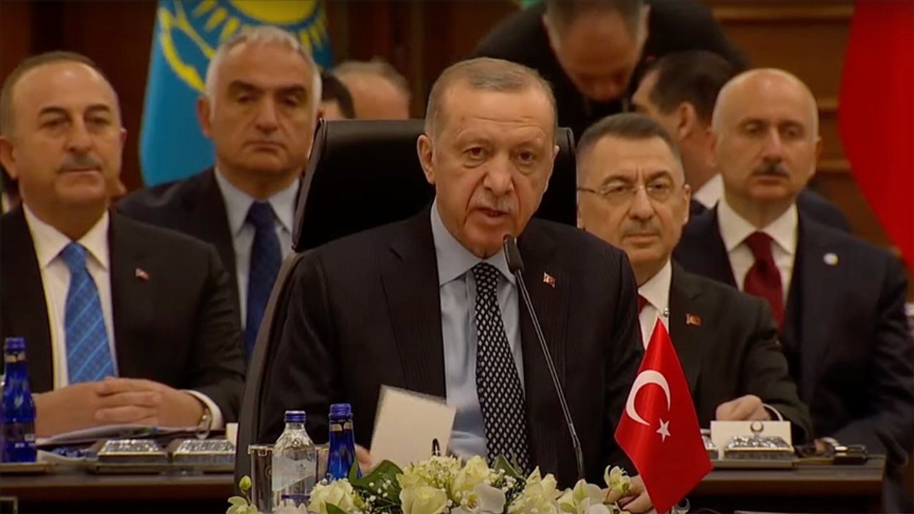 Türkiye Cumhurbaşkanı Erdoğan, Türk Devletleri Teşkilatı Olağanüstü Zirvesi'nde konuştu