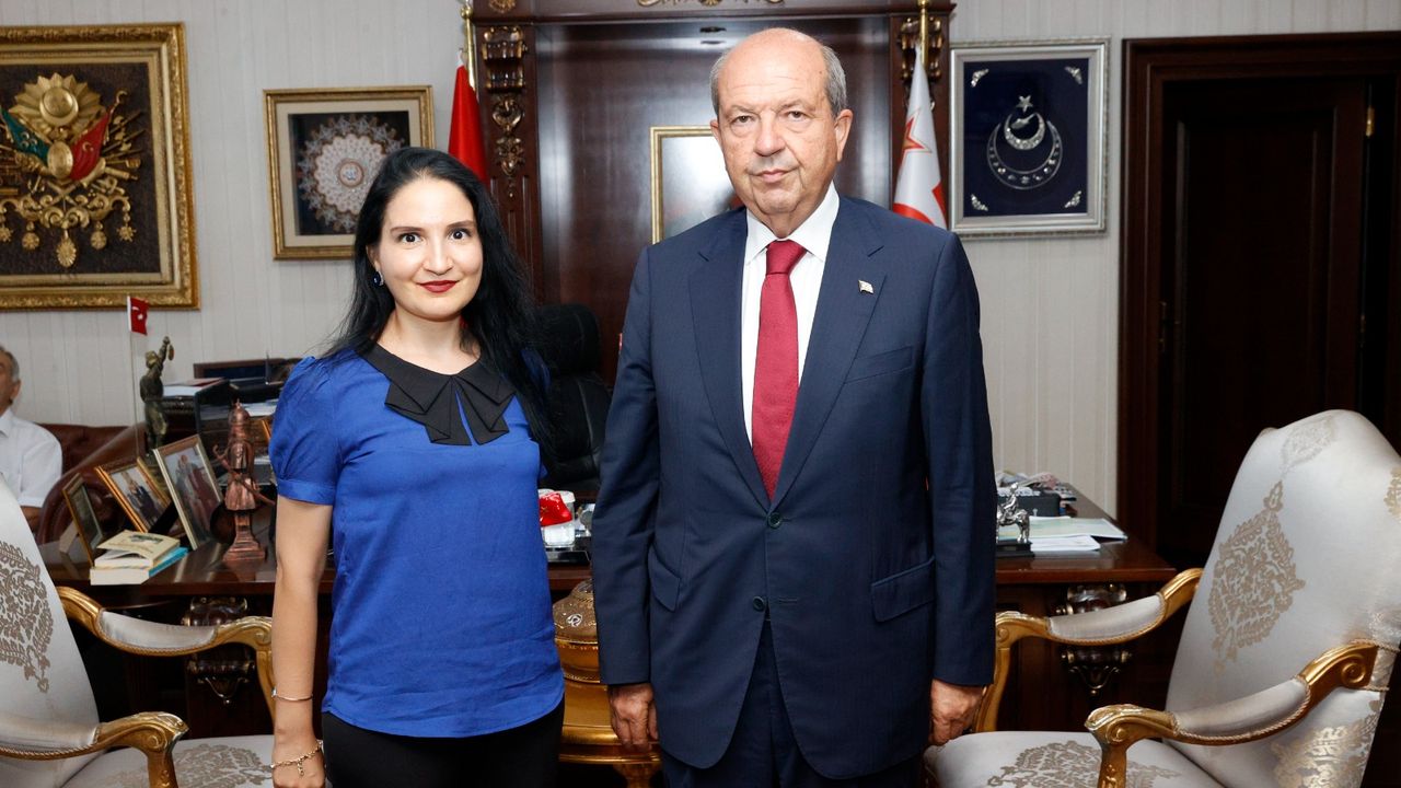 Cumhurbaşkanı Tatar, Prof. Dr. Özlem Şenvar'ı kabul etti