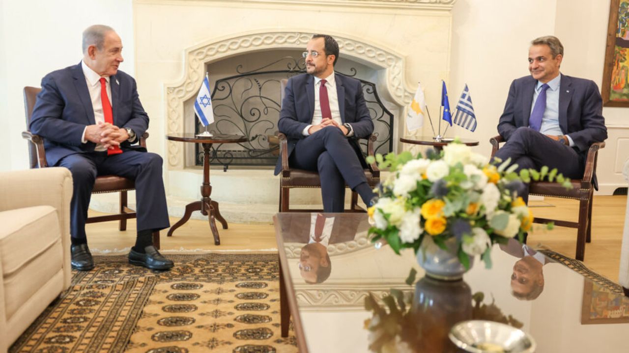 Güney Kıbrıs-Yunanistan-İsrail arasındaki üçlü zirve tamamlandı... Enerji konuları görüşüldü