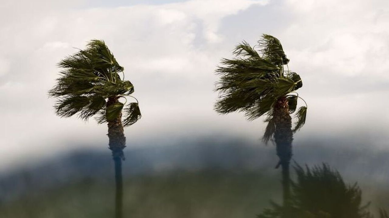 Şiddetli rüzgar Güney Kıbrıs’ta da etkili oldu