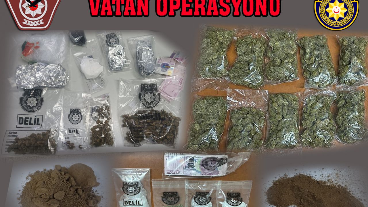 Narkotikten “Vatan Operasyonu: 4’ü kadın toplam 11 kişi “kanunsuz uyuşturucu madde tasarrufundan” tutuklandı