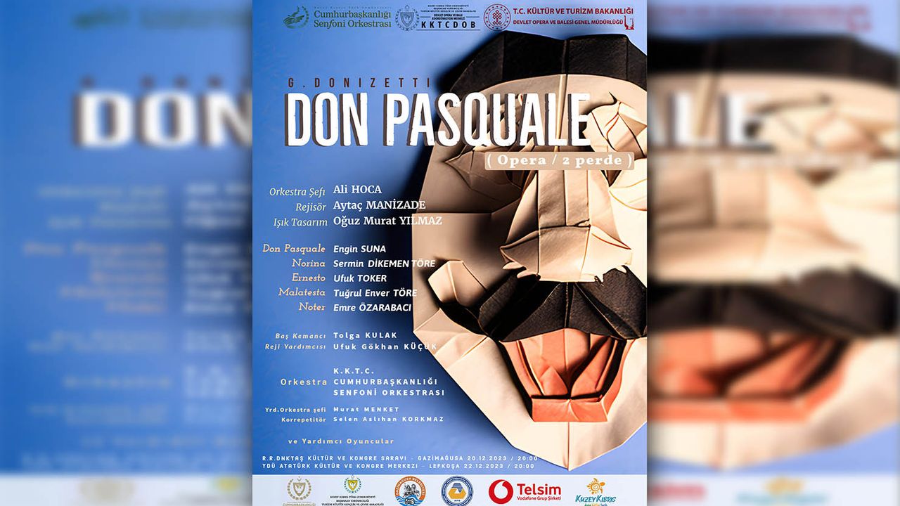 Don Pasquale Operası 20 Aralık’ta Gazimağusa’da…