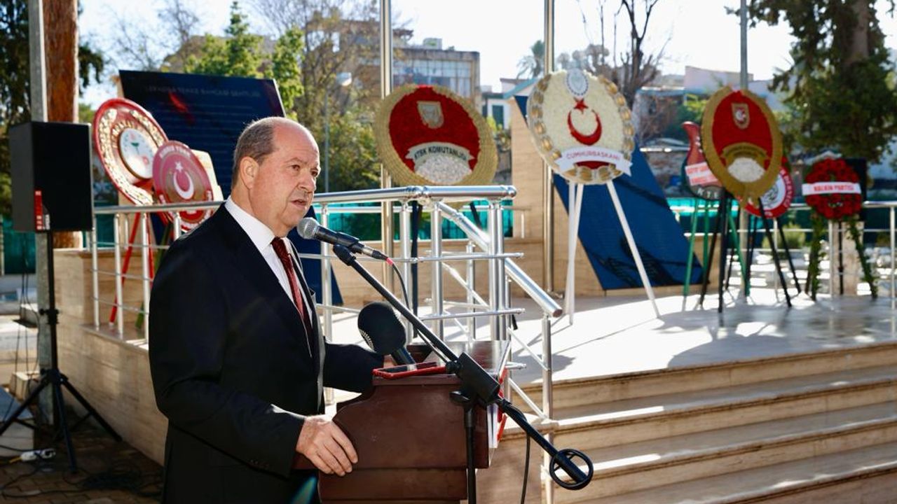 Tatar, Ayvasıl şehitlerini anma töreninde vurguladı: “Geleceğimizi ayrı devlet çatısı altında görüyoruz…"