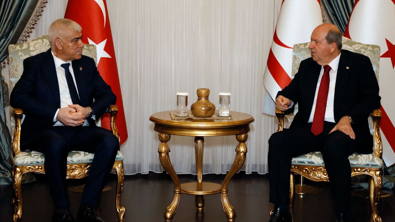 Cumhurbaşkanı Ersin Tatar, Kıbrıs Türk Sanayi Odası başkanı ve yönetim kurulu üyelerini kabul etti