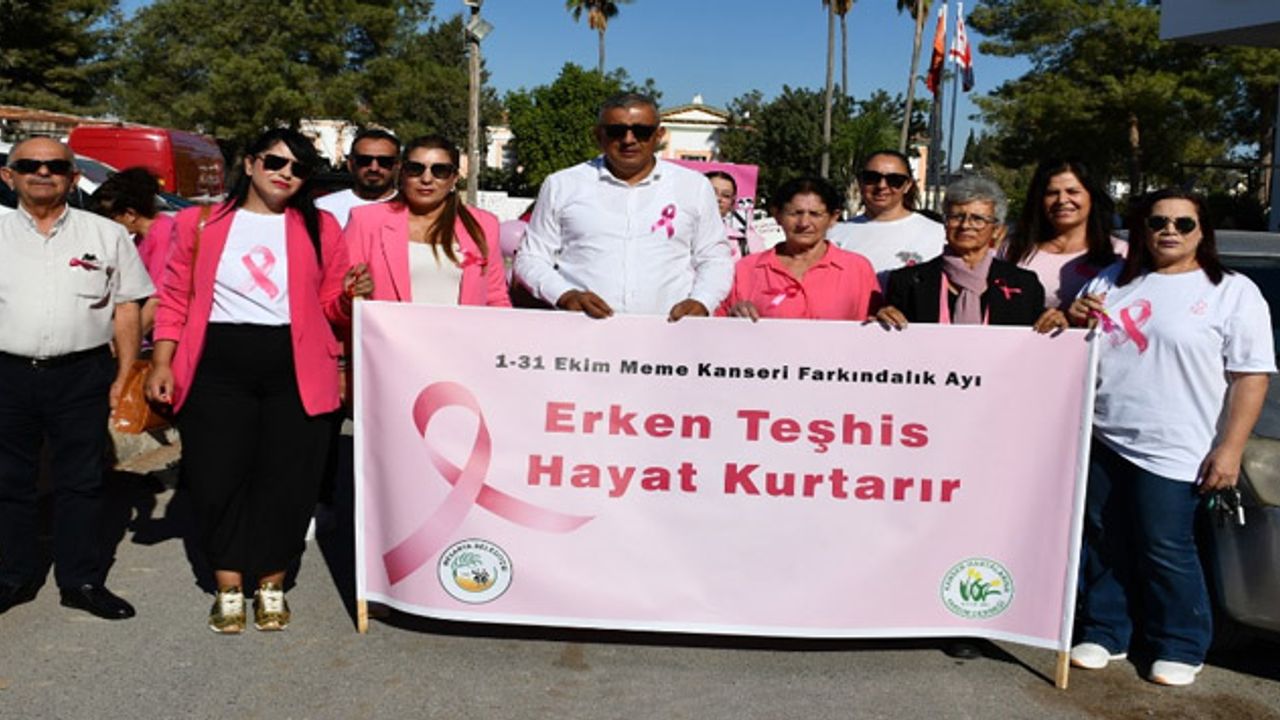 “Meme Kanseri Farkındalık Yürüyüşü” gerçekleştirildi