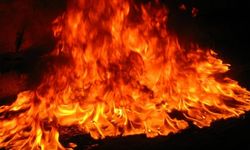 Dilekkaya’da yangın