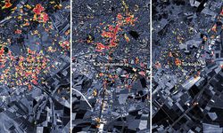 NASA'dan 3 bölgedeki deprem hasarını gösteren harita