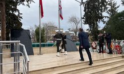 18 Mart Şehitler Günü nedeniyle Tekke Bahçesi Şehitliği’nde tören düzenlendi