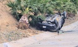 Güzelyurt - Lefkoşa ana yolunda trafik kazası.. 1 yaralı