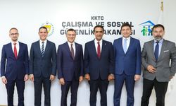 Çalışma ve Sosyal Güvenlik Bakanı Gardiyanoğlu, Kuzey Kıbrıs Turkcell heyetini kabul etti