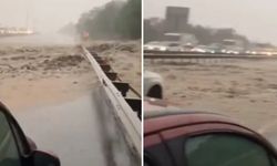 İstanbul Havalimanı yolunda kuvvetli yağış dolayısıyla toprak kayması oldu