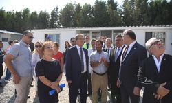 Başbakan Üstel, Sağlık Bakanı Dinçyürek ve Maliye Bakanı Berova, yeni Girne Dr. Akçiçek Hastanesi’nde incelemede bulundu