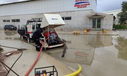 Sivil Savunma ekiplerinin su taşkınlarına müdahalesi bugün de devam etti
