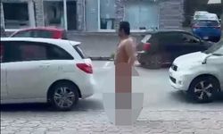 Girne’de bir kişi çırılçıplak şekilde sokaklarda dolaştı