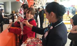 8 Mart Dünya Kadınlar Günü Ercan Havalimanı'nda kutlandı