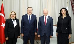 Meclis Başkanı Töre, TC Ombudsmanı Malkoç ile Azerbaycan Ombudsmanı Aliyeva'yı kabul etti