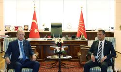 Türkiye Cumhurbaşkanı Erdoğan CHP Genel Merkezini ziyaret etti... Özel'e KKTC Çağrısı