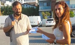 Bağımsızlık Yolu, kasiyerlerin taburelerinin kaldırılması nedeniyle Girne Şokmar Süpermarket önünde eylem yaptı