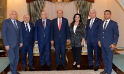 Cumhurbaşkanı Ersin Tatar, Azerbaycan heyetini kabul etti