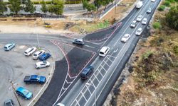 Gazimağusa Belediyesi, trafik akışını rahatlatmak için yol düzenlemeleri yaptı