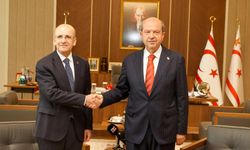 Cumhurbaşkanı Tatar, Mehmet Şimşek’i kabul etti