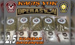 Polis 2.5 kilo uyuşturucu ele geçirdi
