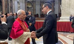 Kombos Papa 14. Leo’nun yemin törenine katıldı