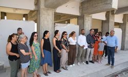 KTÖS, Şehit Yalçın İlkokulu’ndaki çalışmaların yeni eğitim yılına tamamlanması çağrısını yineledi