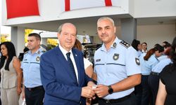 Terfi eden polislere rütbeleri takıldı