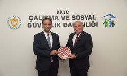 Gardiyanoğlu, görev süresi sona eren Sivil Savunma Teşkilatı Başkanı Karaca ve görevi devralacak Balaban'ı kabul etti