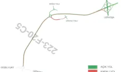 Lefkoşa Kuzey Çevre Yolunun bir kısmı trafiğe kapatıldı