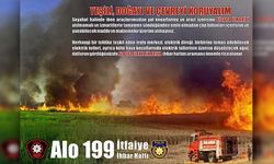 İtfaiye 31 Ekim'e kadar her ne maksatla olursa olsun ateş yakmanın yasak olduğunu anımsattı