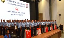 65. Dönem Polis Okulu Yemin ve Mezuniyet Töreni’yle 187 polis adayı polis teşkilatına katıldı