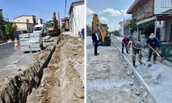 Mesarya Belediyesi kaldırım ve drenaj hattı çalışması başlattı