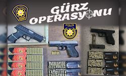 Lefkoşa'da 3 tabanca ve çok sayıda canlı mermi ele geçirildi