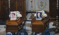 Yangında hayatını kaybeden çift için cenaze töreni düzenlendi